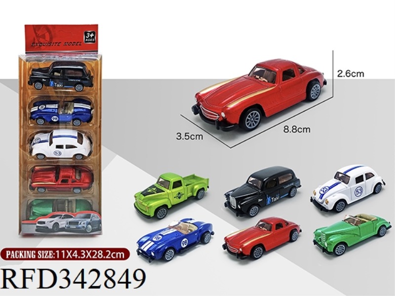 1:55 SIMULATION ALLOY PULL BACK CLASSIC CAR