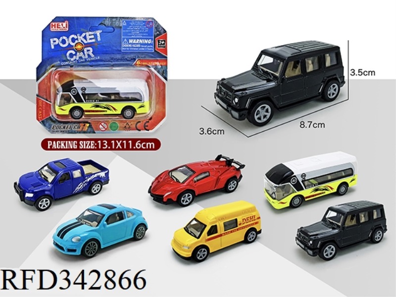1:55 SIMULATION PULL BACK ALLOY CAR