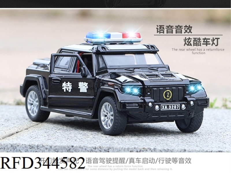 1: 32 ALLOY PULL BACK
BATTLE SHIELD-KAIBAIHE POLICE CAR EDITION/12PCS