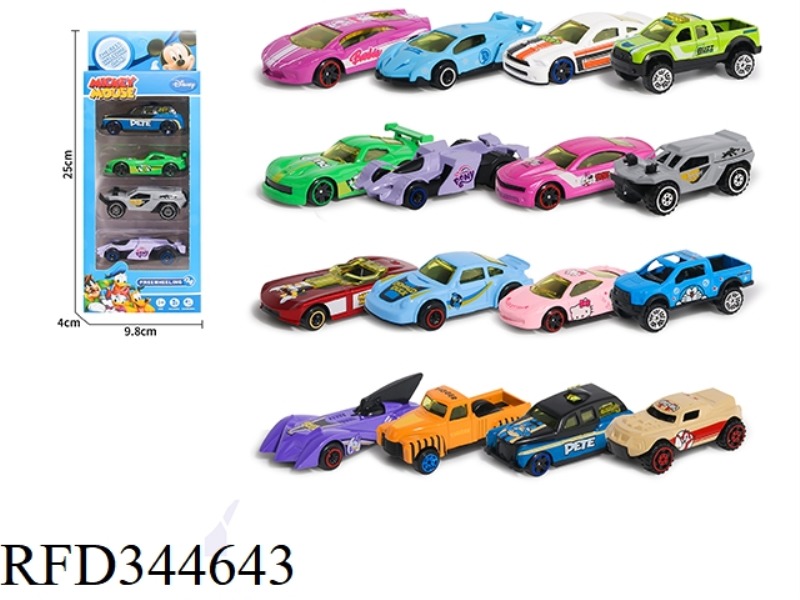 ALLOY CARTOON SPORTS CAR [DISNEY] 16 MODELS COASTING