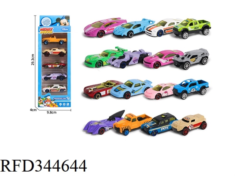 ALLOY CARTOON SPORTS CAR [DISNEY] 16 MODELS SLIDING