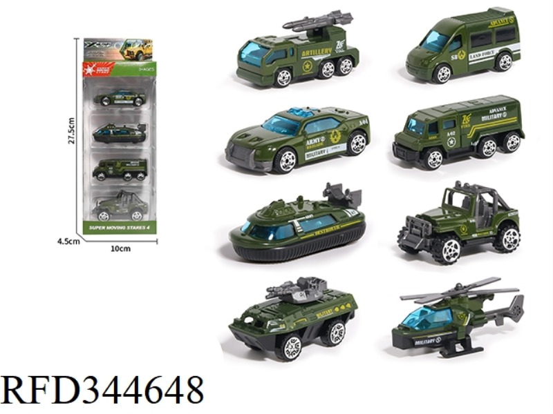 ALLOY MILITARY CAR [8 MODELS] COASTING