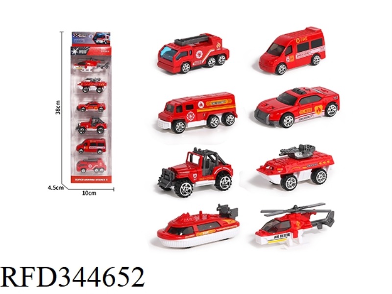 ALLOY FIRE TRUCK [8 MODELS] TAXI