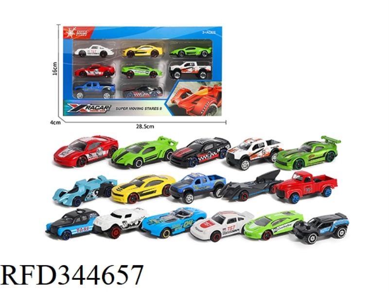 1:64 ALLOY SMALL SPORTS CAR [16 MODELS] SLIDING