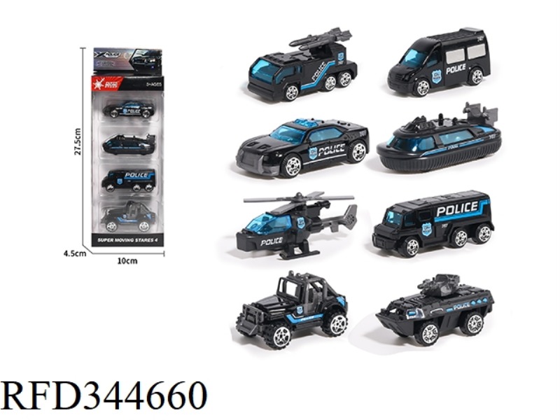 ALLOY SPECIAL POLICE CAR [8 MODELS] COASTING
