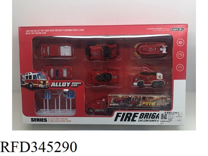 ALLOY SLIDING FIRE TRUCK