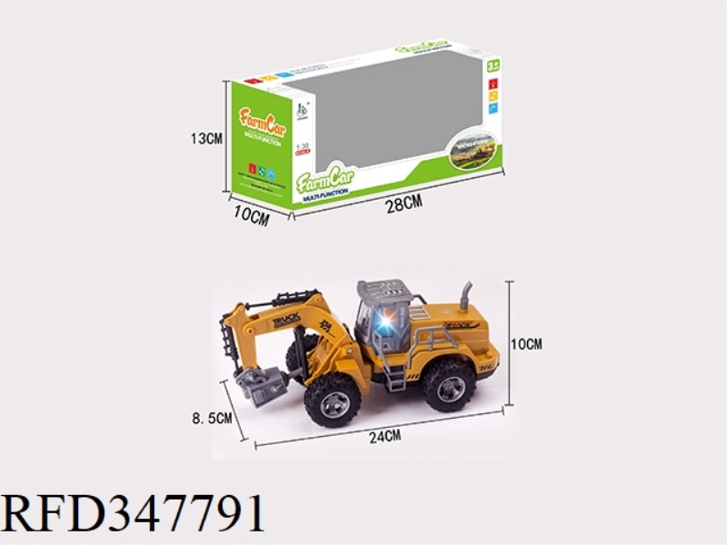 1:30 INERTIA + SOUND AND LIGHT FARMER ELECTRIC DRILL CART YELLOW (SINGLE MODEL)