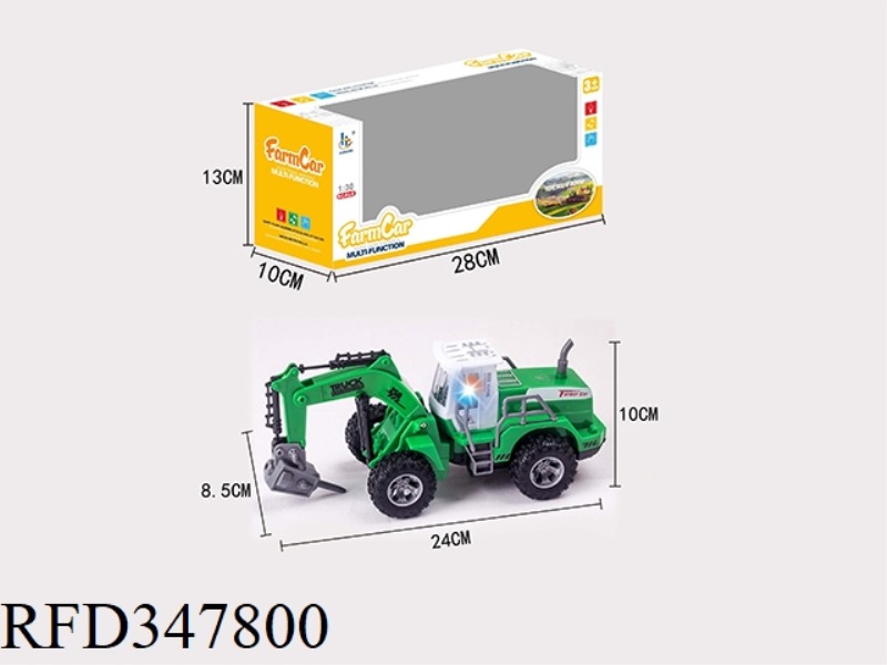 1:30 INERTIA + SOUND AND LIGHT FARMER ELECTRIC DRILL CART GREEN (SINGLE MODEL)