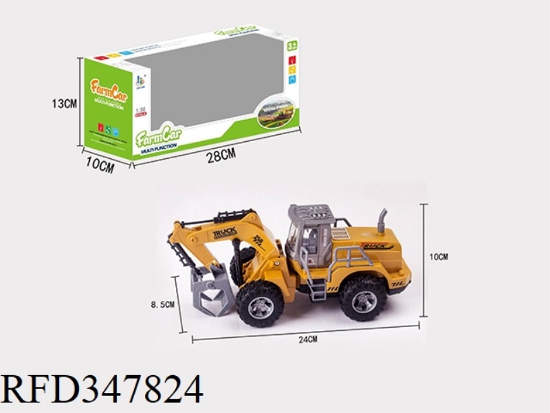 1:30 FARMER LOADING TRUCK YELLOW (SINGLE MODEL)