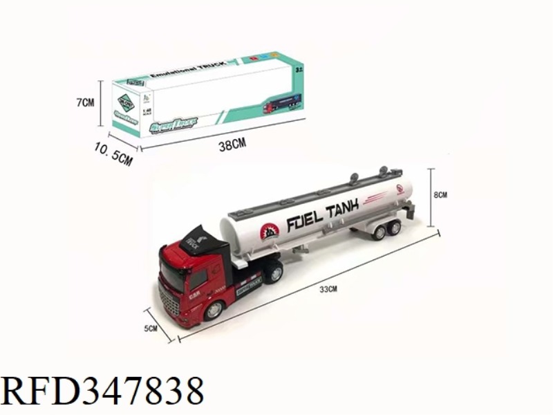1:48 ALLOY TANK TRUCK 1 FLAT HEAD
