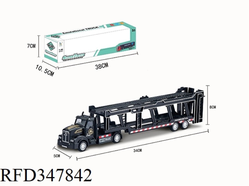 1:48 ALLOY FLAT CAR WITH A LONG FRONT