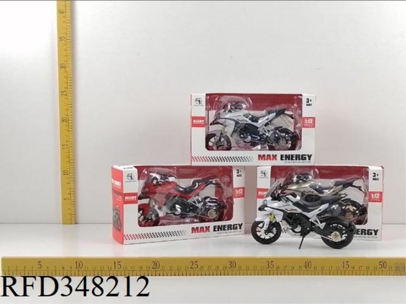 ITALY DUCATI 1:12 ALLOY MOTORCYCLE SLIDING CAR MODEL