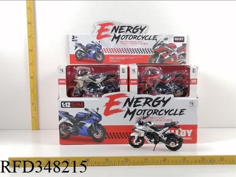 ITALY DUCATI 1:12 ALLOY MOTORCYCLE SLIDING CAR MODEL/12PCS