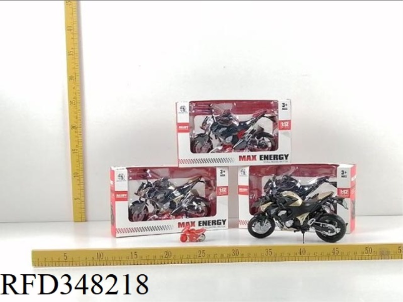 JAPAN KAWASAKI 1:12 ALLOY MOTORCYCLE, COASTER MODEL