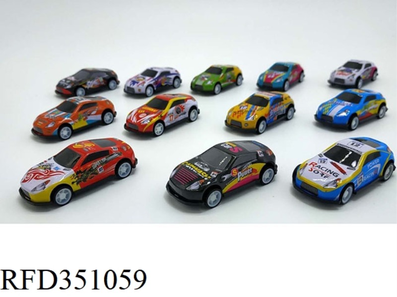 7CM PULL BACK ALLOY CAR 12 MODELS