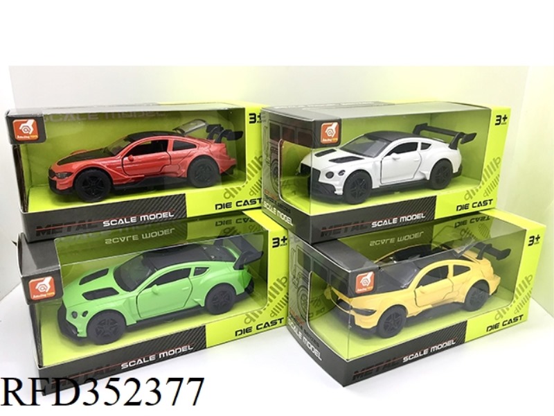 ALLOY PULL BACK SOUND AND LIGHT SPORTS CAR (1:36)