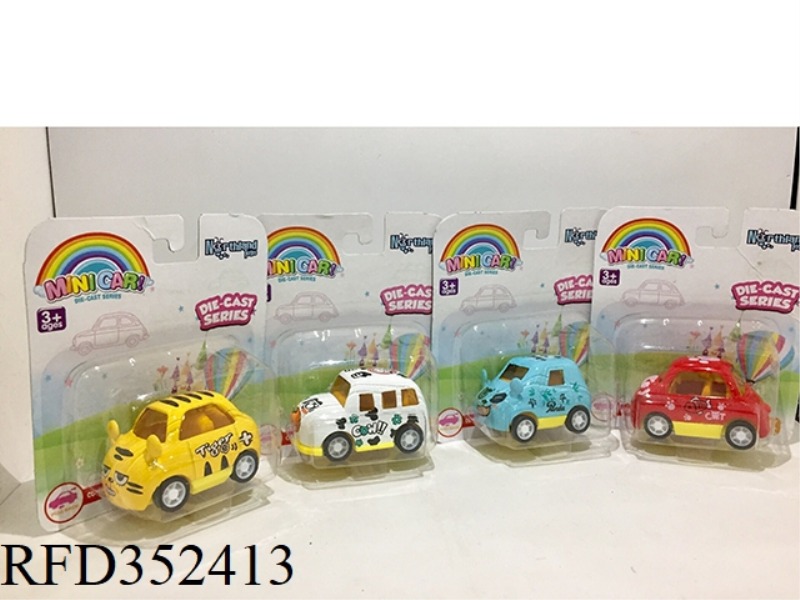 ALLOY CARTOON PULL BACK CAR