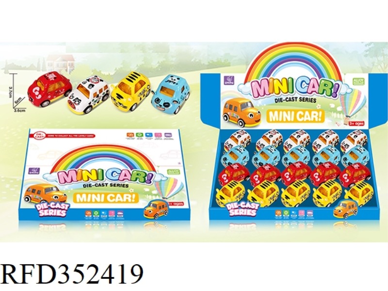 ALLOY PULL BACK CAR/20PCS