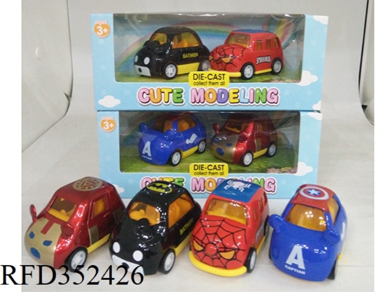 ALLOY CARTOON PULL BACK CAR