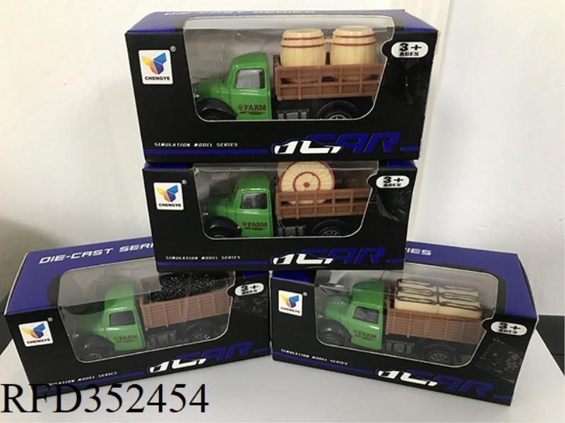 1:43 PULL BACK ALLOY FARMER CAR SINGLE/BOX