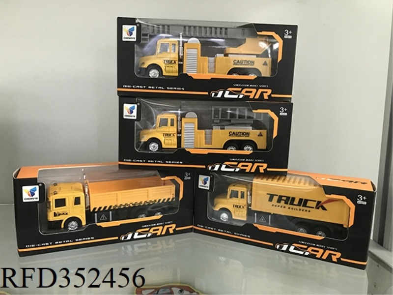 BIG 6 ENGINEERING PULL BACK ALLOY CAR (1 PACK)