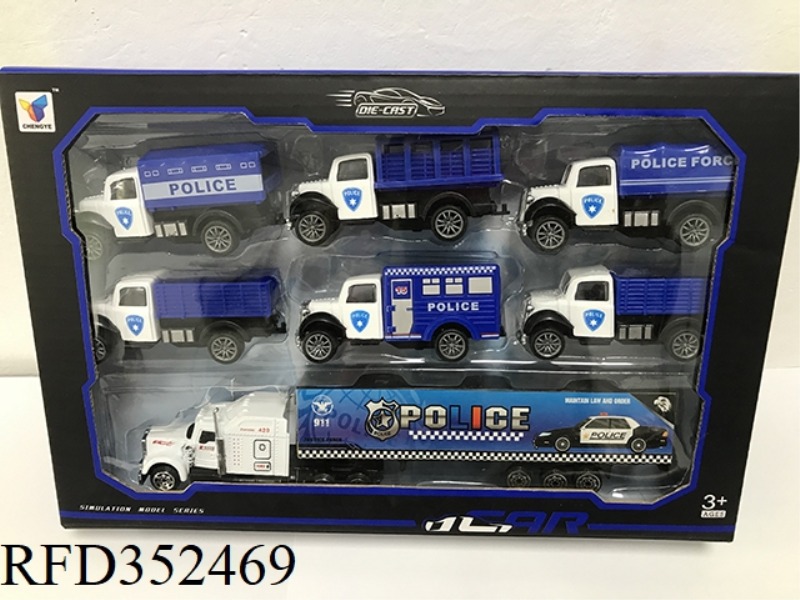 5 MILITARY PULL BACK ALLOY CARS +1 SMALL AND MEDIUM CONTAINER SET