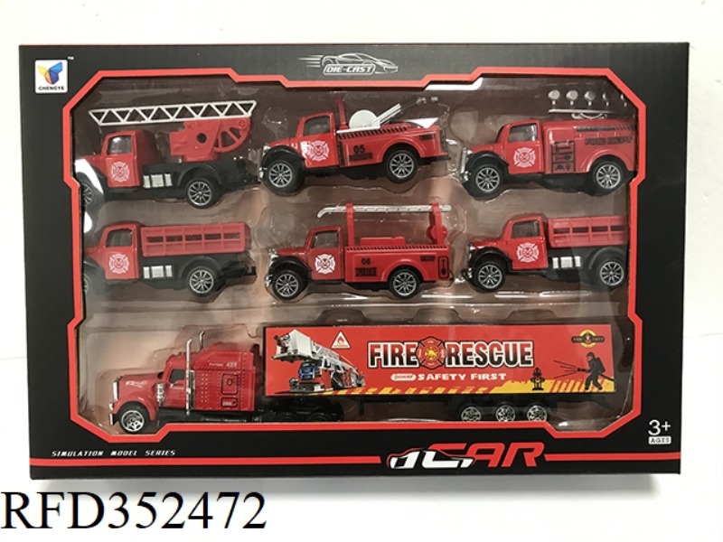 5 MILITARY PULL BACK ALLOY CARS +1 SMALL AND MEDIUM CONTAINER SET