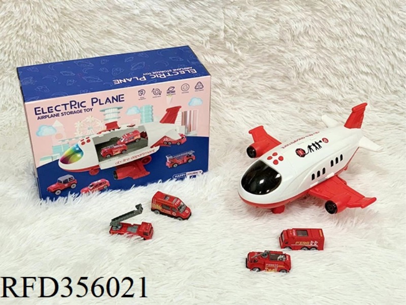 ACCOMMODATING THE AIRCRAFT FIRE FIGHTING SERIES WITH 4 NEW ALLOY CARS RANDOMLY