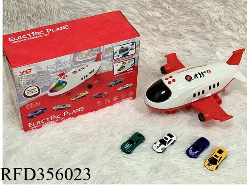 STORAGE AIRCRAFT FIRE SERIES RANDOMLY MATCHED WITH 4 OLD ALLOY CARS