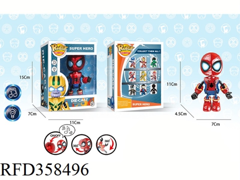 Q VERSION OF SPIDERMAN ALLOY ROBOT ROBOT