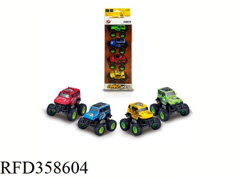 ALLOY JEEP CROSS - COUNTRY SPRING RETURN (BURST VERSION) /4 STRIP PACK