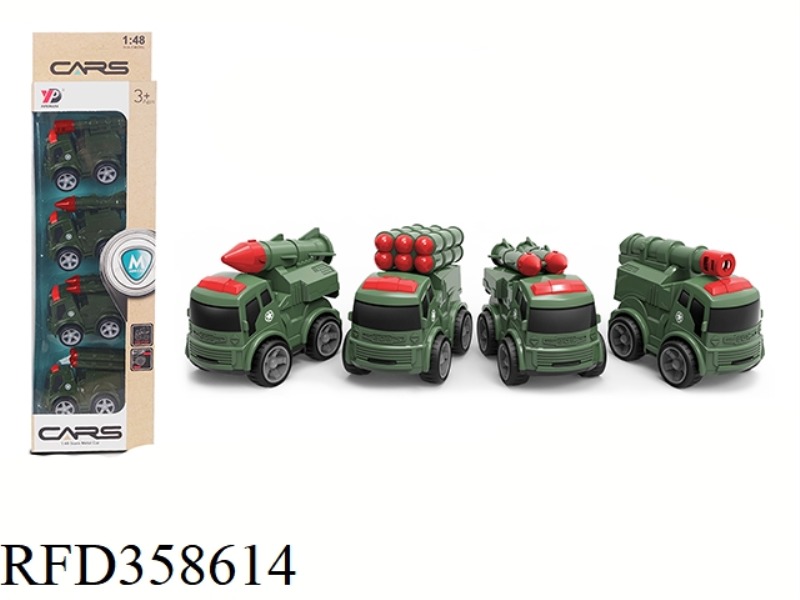 ALLOY MILITARY VEHICLE INERTIAL SERIES /4 PIECES
