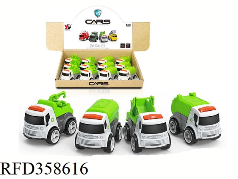 ALLOY SANITATION INERTIAL CAR SERIES /12 PIECES