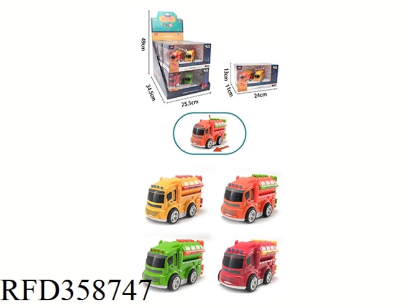 INERTIAL ALLOY TRUCK 6PCS