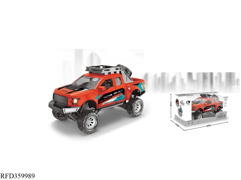 PULL BACK ALLOY CAR-OFF-ROAD (RED)