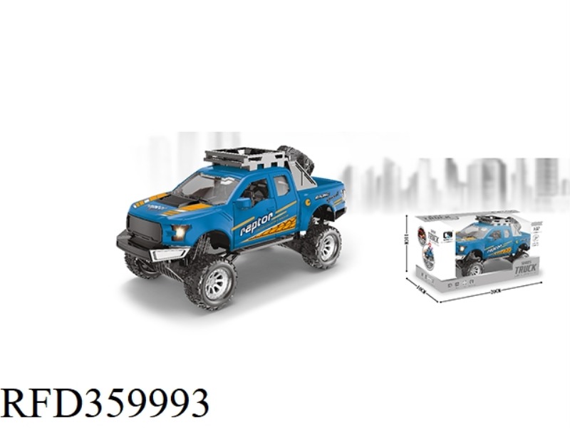 PULL BACK ALLOY CAR-OFF-ROAD (BLUE)