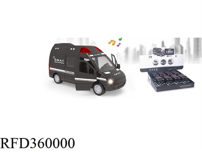 PULL BACK ALLOY CAR-SPECIAL POLICE SERIES/8PCS