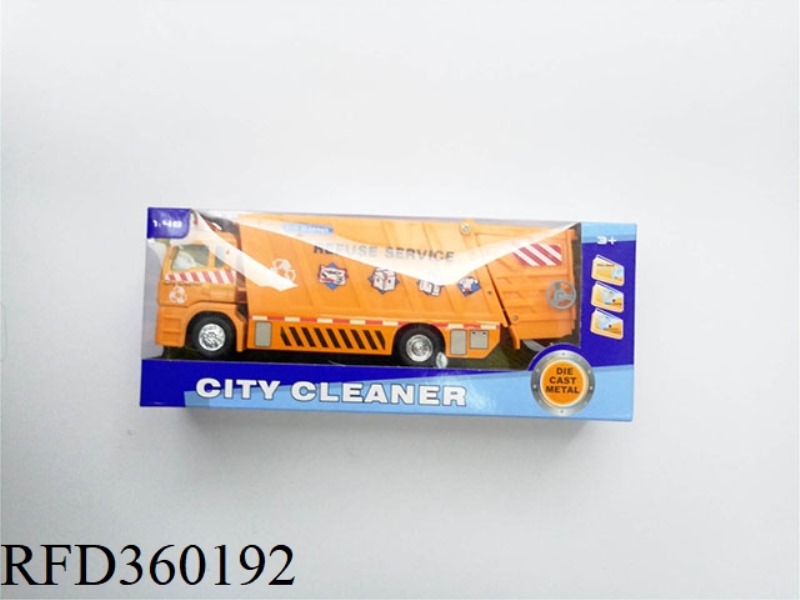 1:48 ALLOY PULL BACK GARBAGE TRUCK WITH SOUND AND LIGHT