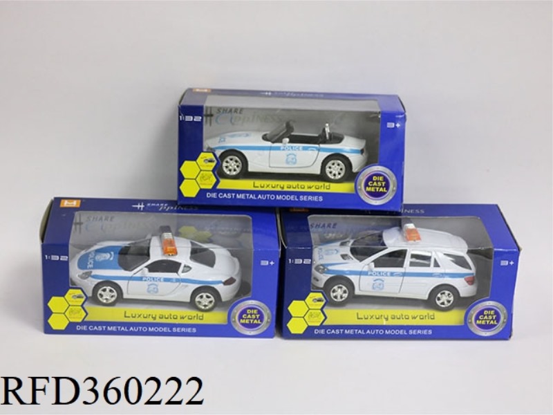 1:32 ALLOY PULL BACK POLICE CAR