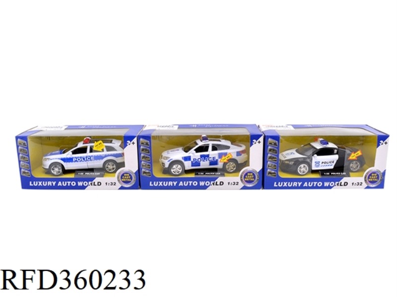 1:32 ALLOY PULL BACK POLICE CAR