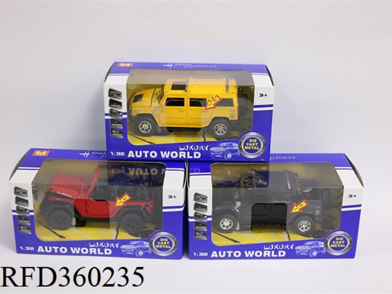 1:32 ALLOY PULL BACK JEEP