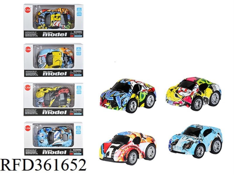 Q VERSION OF THE GRAFFITI ALLOY PULL BACK CAR