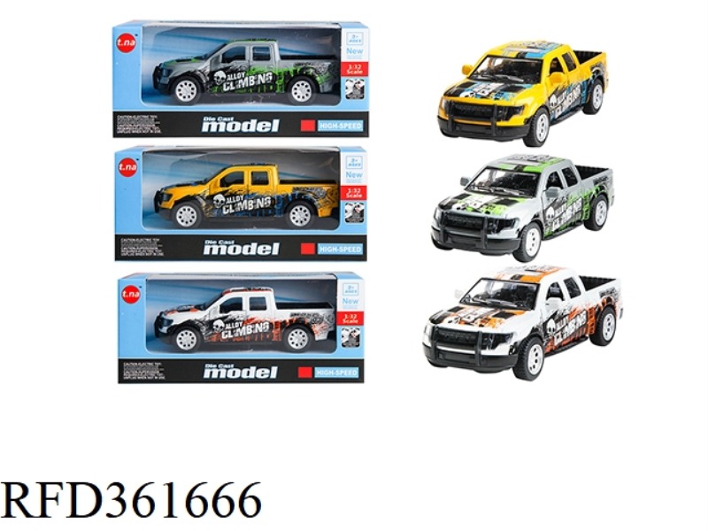 1:32 PULL BACK PICKUP ALLOY CAR