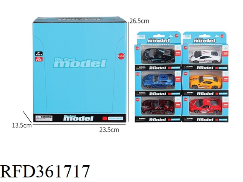 SIX ALLOY SLIDING 24PCS