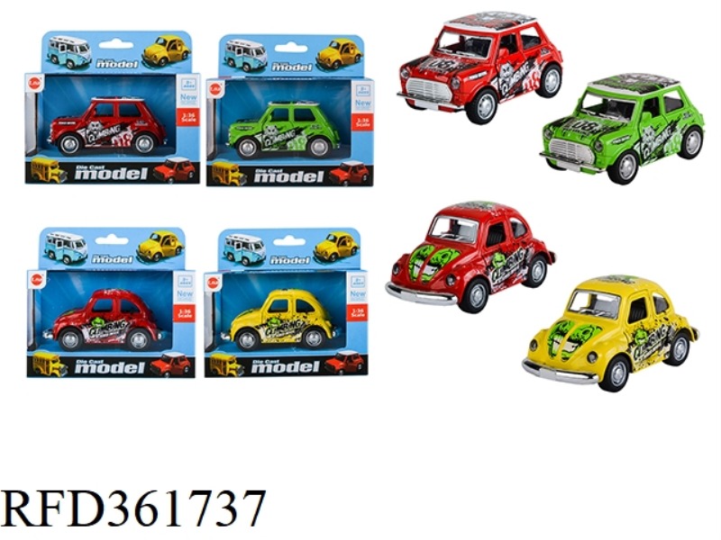 NO LIGHTS ALLOY PULL BACK CLASSIC CAR