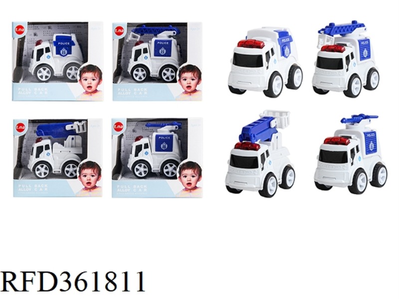 Q VERSION ALLOY POLICE INERTIA CAR