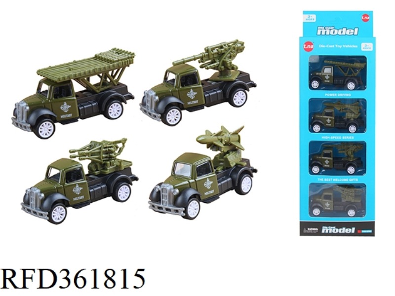 ALLOY MILITARY PULL BACK CAR