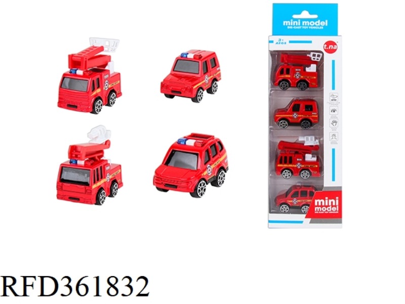MINI SLIDING FIRE ALLOY CAR