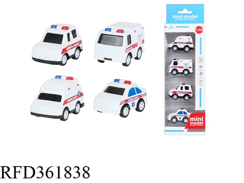 MINI PULL BACK MEDICAL ALLOY CAR