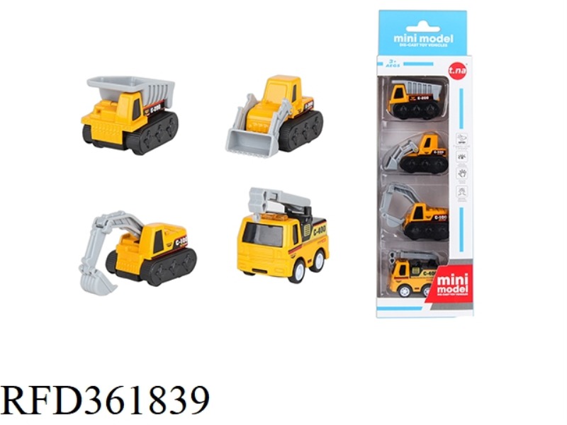 MINI PULL BACK ENGINEERING ALLOY CAR